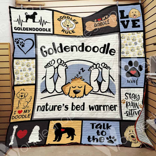 Goldendoodle CLT1211008H Quilt Blanket