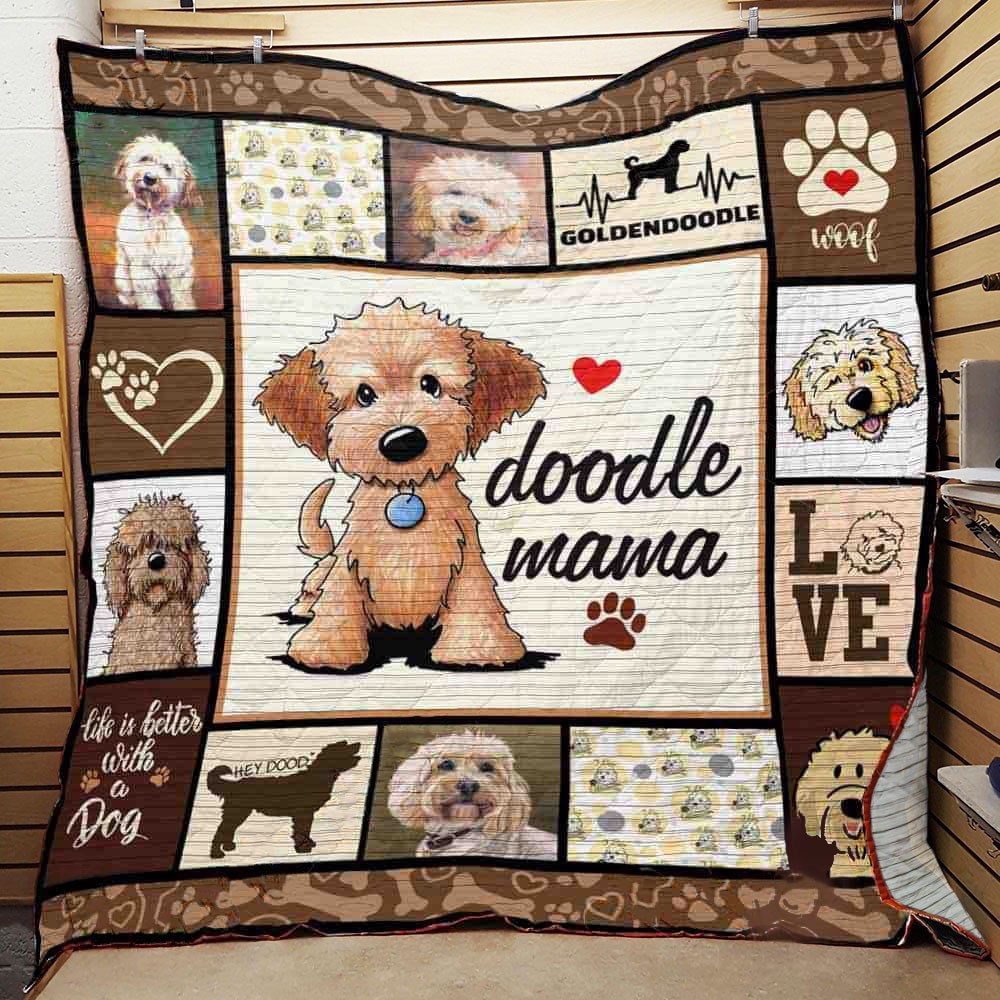 Goldendoodle Dog CL30100029MDQ Quilt Blanket