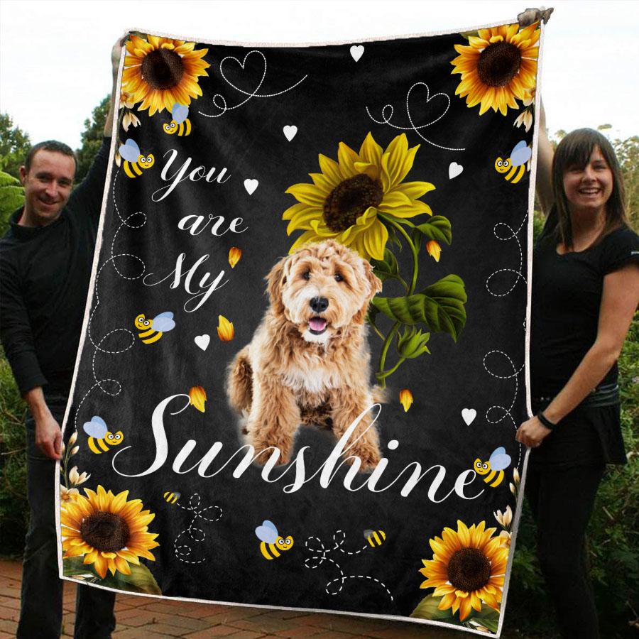 Goldendoodle CLM2410194S Sherpa Fleece Blanket