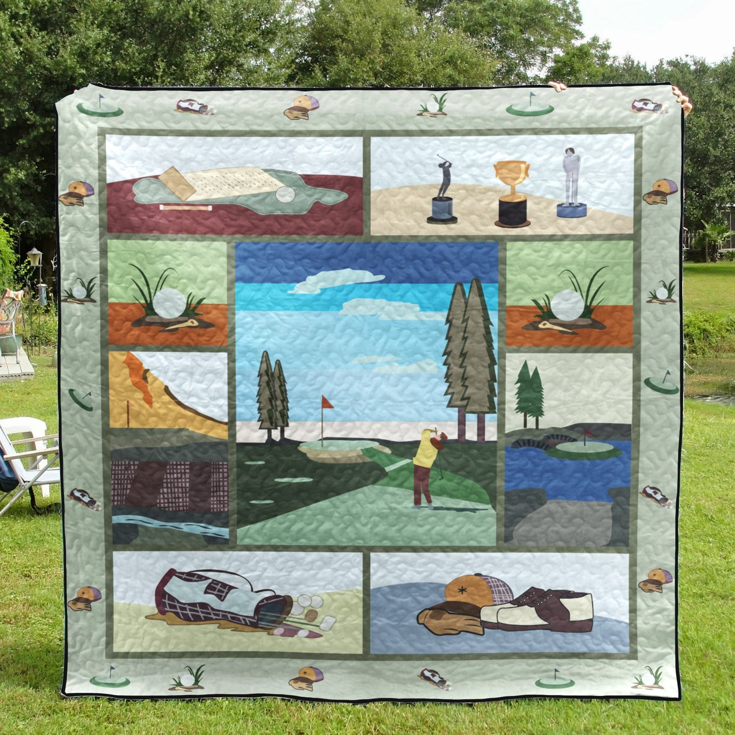 Golf Champion CLT0211123H Quilt Blanket