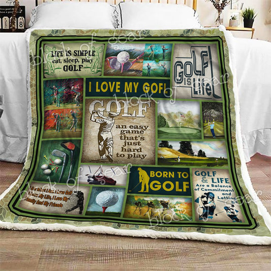 Golf CL180933MDF Sherpa Fleece Blanket