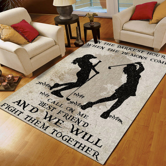 Golf Family In The Darkest CL18111160MDR Rug