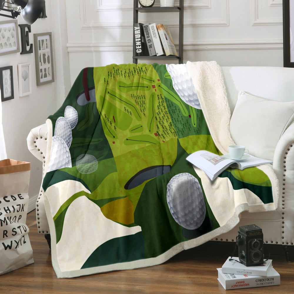 Golf HM200812TT Sherpa Fleece Blanket