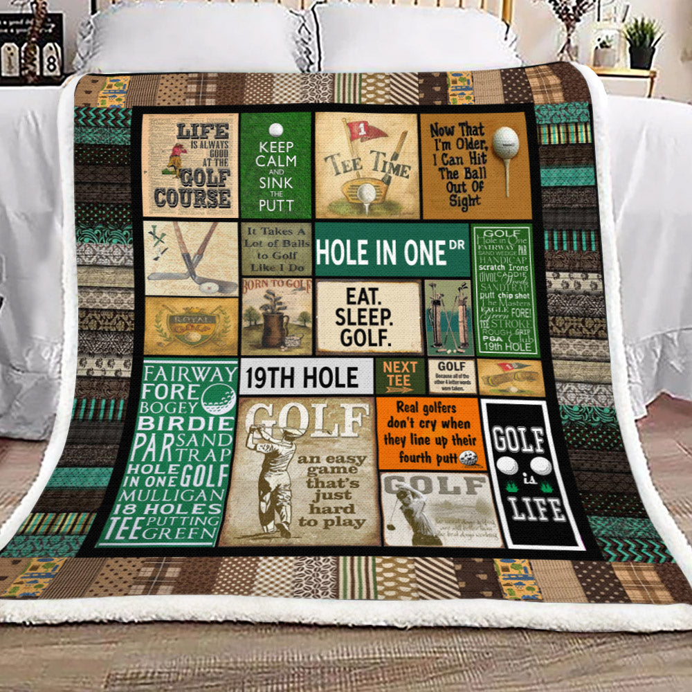 Golf YH25100434F Sherpa Fleece Blanket