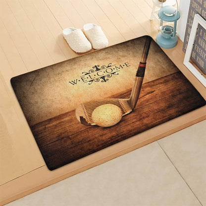 Golfer Welcome CLA1710060D Non-slip Door mats