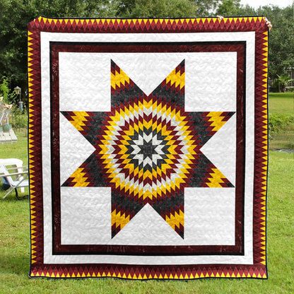 Gorgeous Native American Inspired Lone Star Art Quilt TN240503D