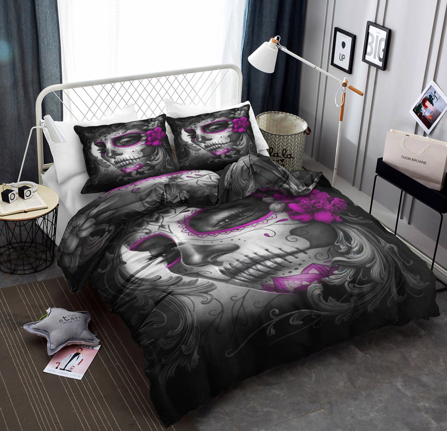 Gothic Skull Woman Flower CLA22100522B Bedding Sets
