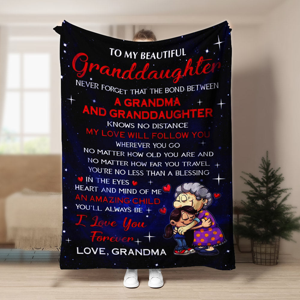 Granddaughter Grandma The bond between CLA1910196F Sherpa Fleece Blanket