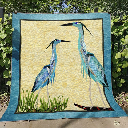 Great Blue Heron TN270621 Quilt Blanket