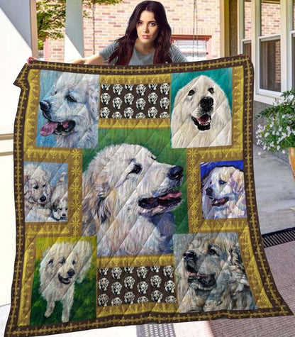 Great Pyrenees CL08110254MDQ Quilt Blanket