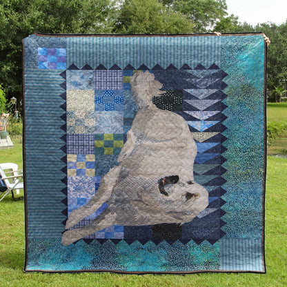 Great Pyrenees CLM0211258 Quilt Blanket