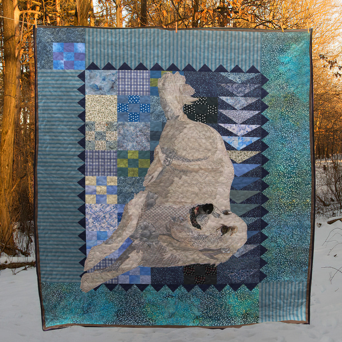 Great Pyrenees CLM0211258 Quilt Blanket