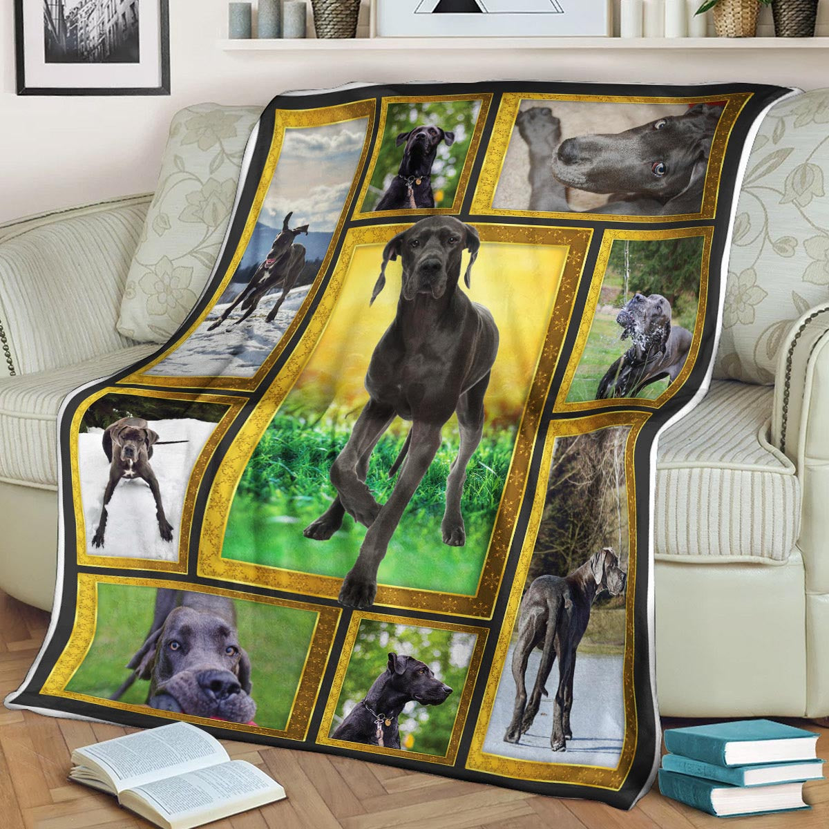 Great Dane CLA21100848F Sherpa Fleece Blanket