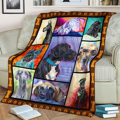 Great Dane CLP270836 Sherpa Fleece Blanket