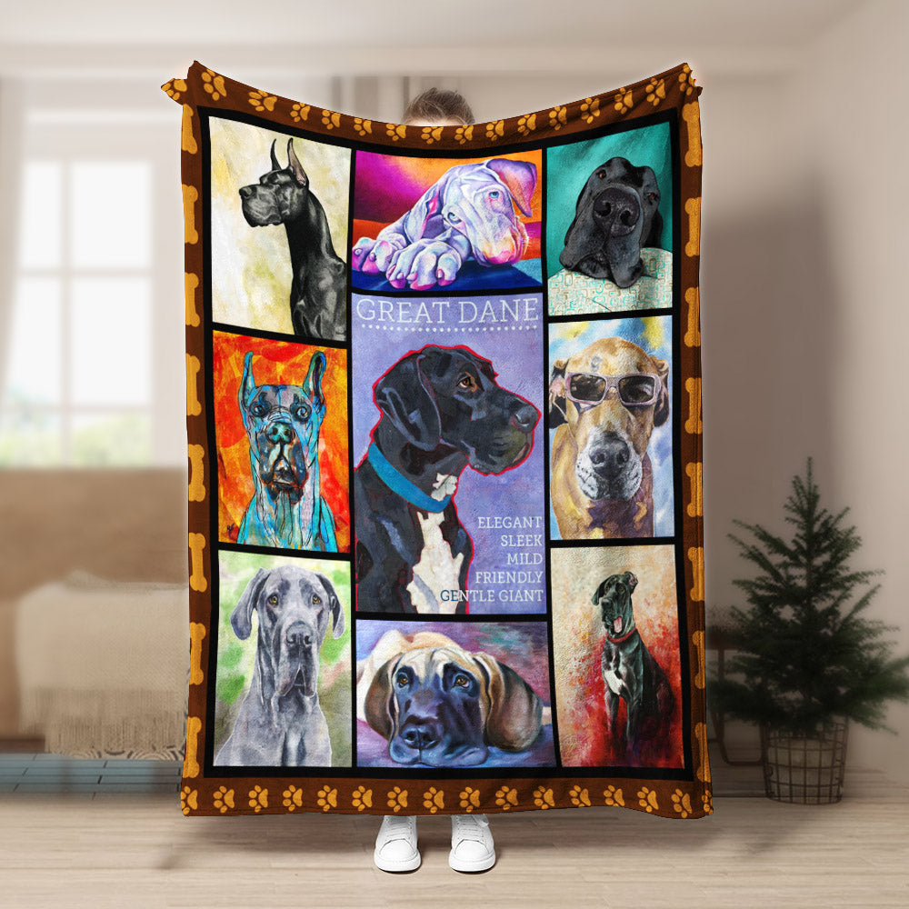 Great Dane CLP270836 Sherpa Fleece Blanket