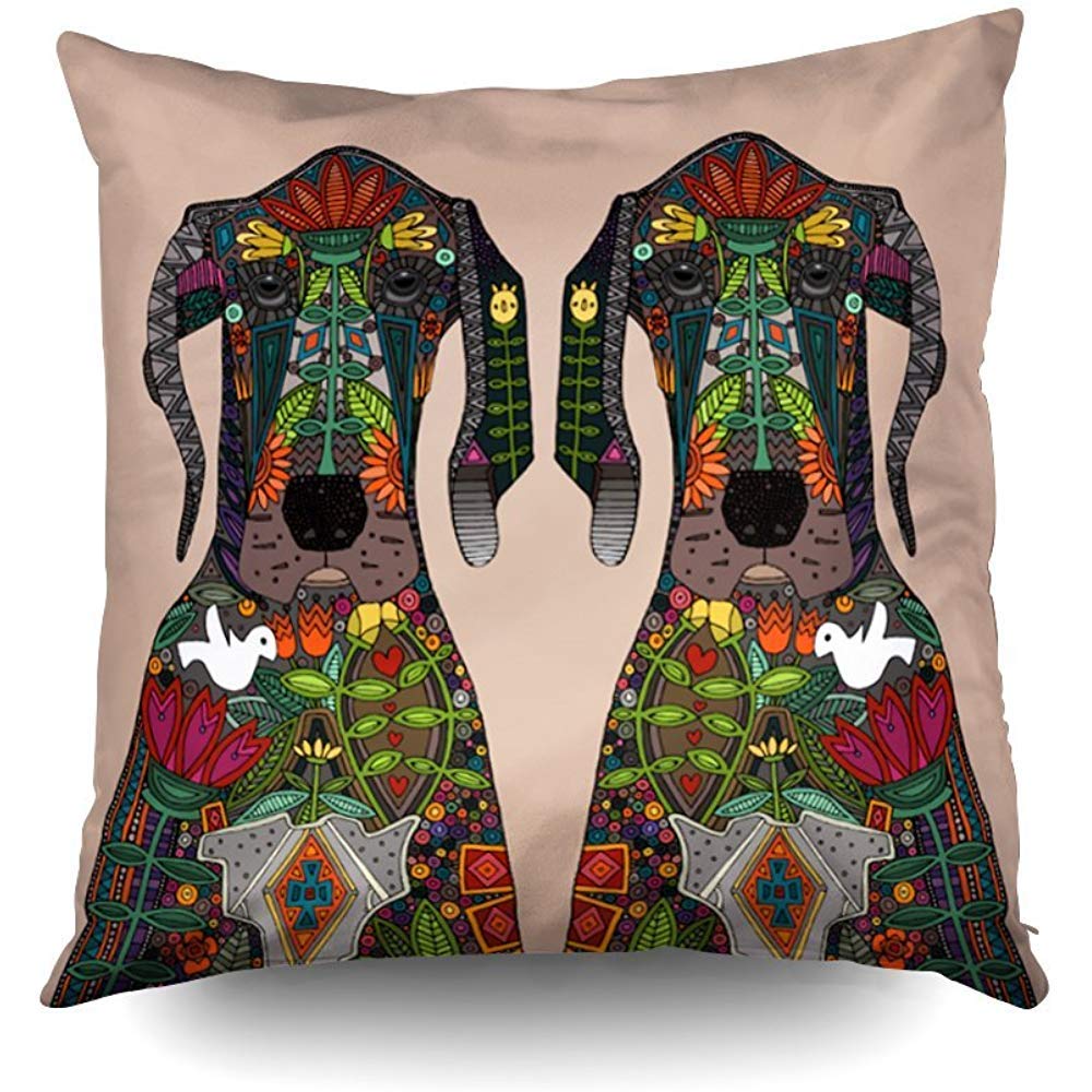 Great Dane Love Beige CLP1510094P Throw Pillow Covers
