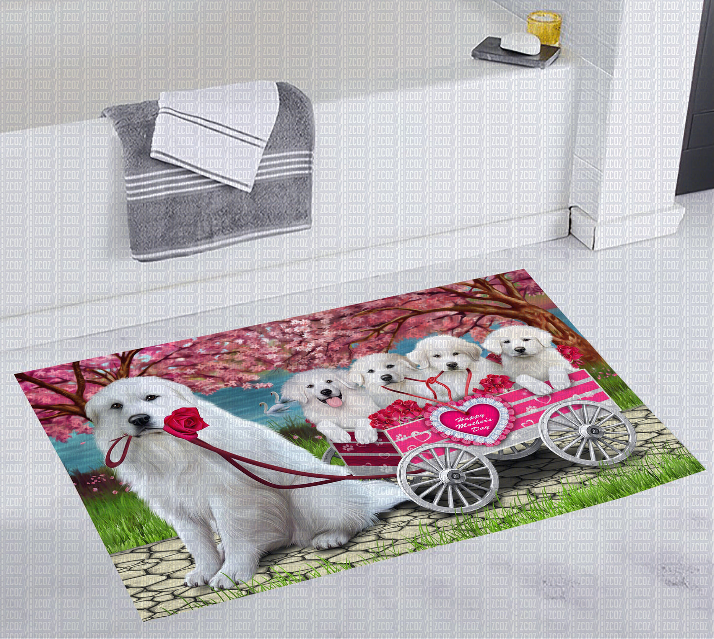 Great Pyrenees CL20111023MDD Non-slip Door mats