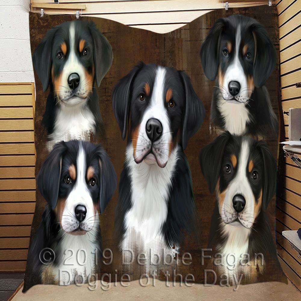 Greater Swiss Mountain Dog CL18110999MDQ Quilt Blanket