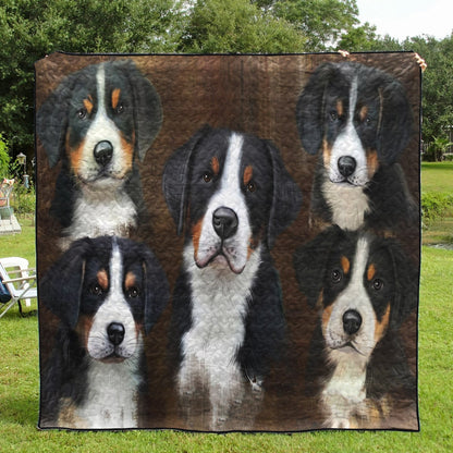 Greater Swiss Mountain Dog CL18110999MDQ Quilt Blanket