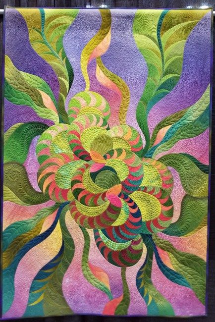 Green Flower CLA1210198Q Quilt Blanket
