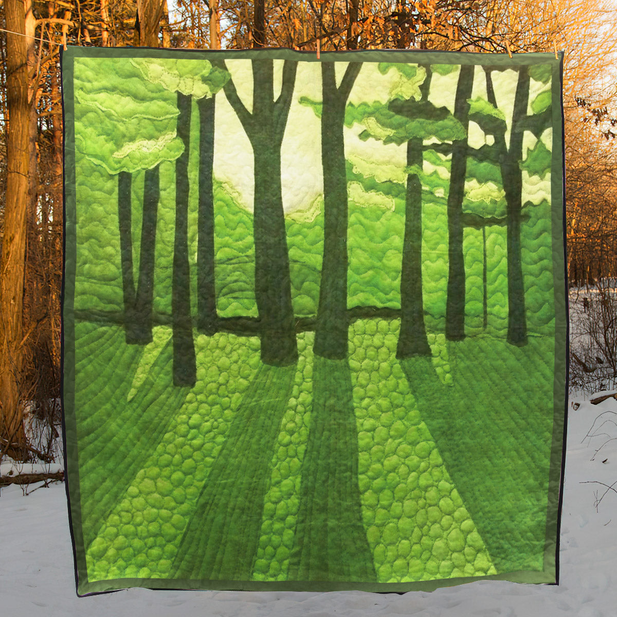 Green Tree CLA2310275Q Quilt Blanket