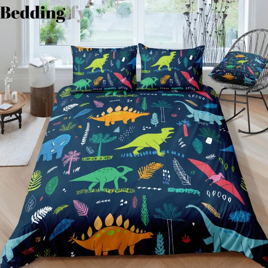 Green Cartoon Dinosaur CLH1410168B Bedding Sets