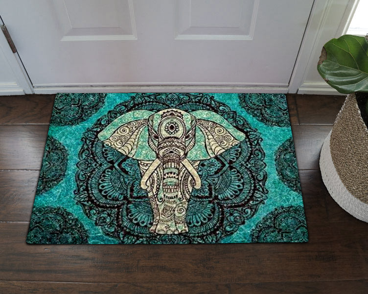 Green Elephant Bohemian Mandala CL25100066MDD Non-slip Door mats