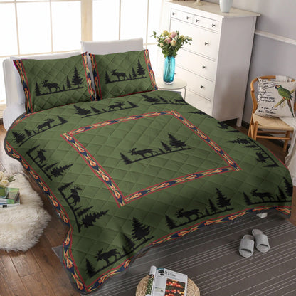 Green Moose CLA2609091B Quilt Bedding Set