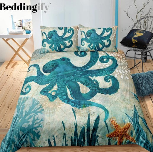 Green Octopus CL24100125MDB Bedding Sets