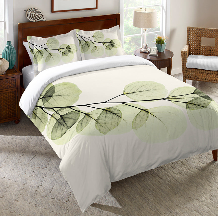 Green Xray Of Eucalyptus Leaves CLA2609092B Bedding Sets