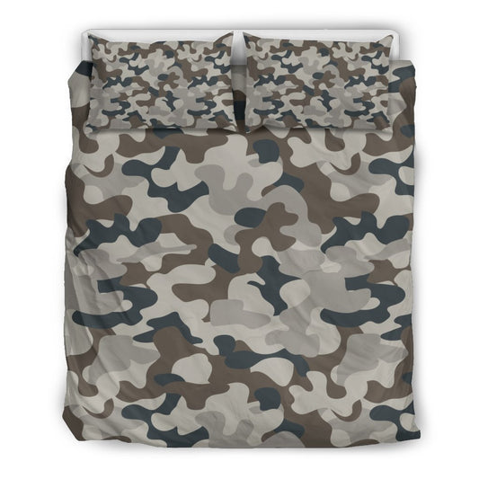 Grey And Brown Camouflage CL16100367MDB Bedding Sets