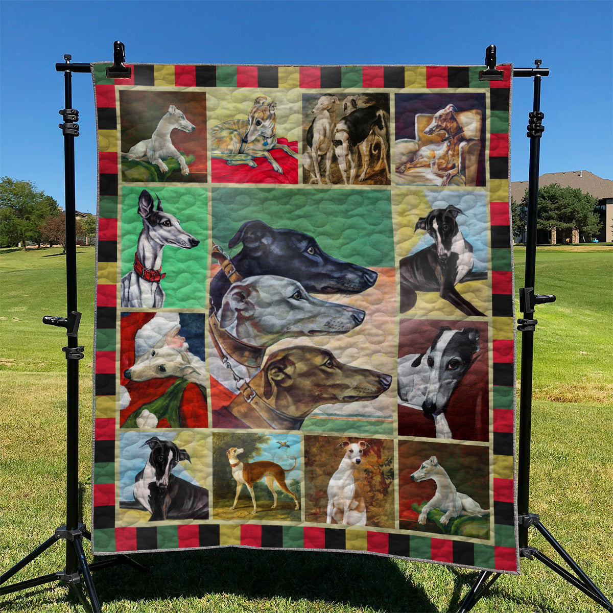 Greyhound YH3010309 Quilt Blanket