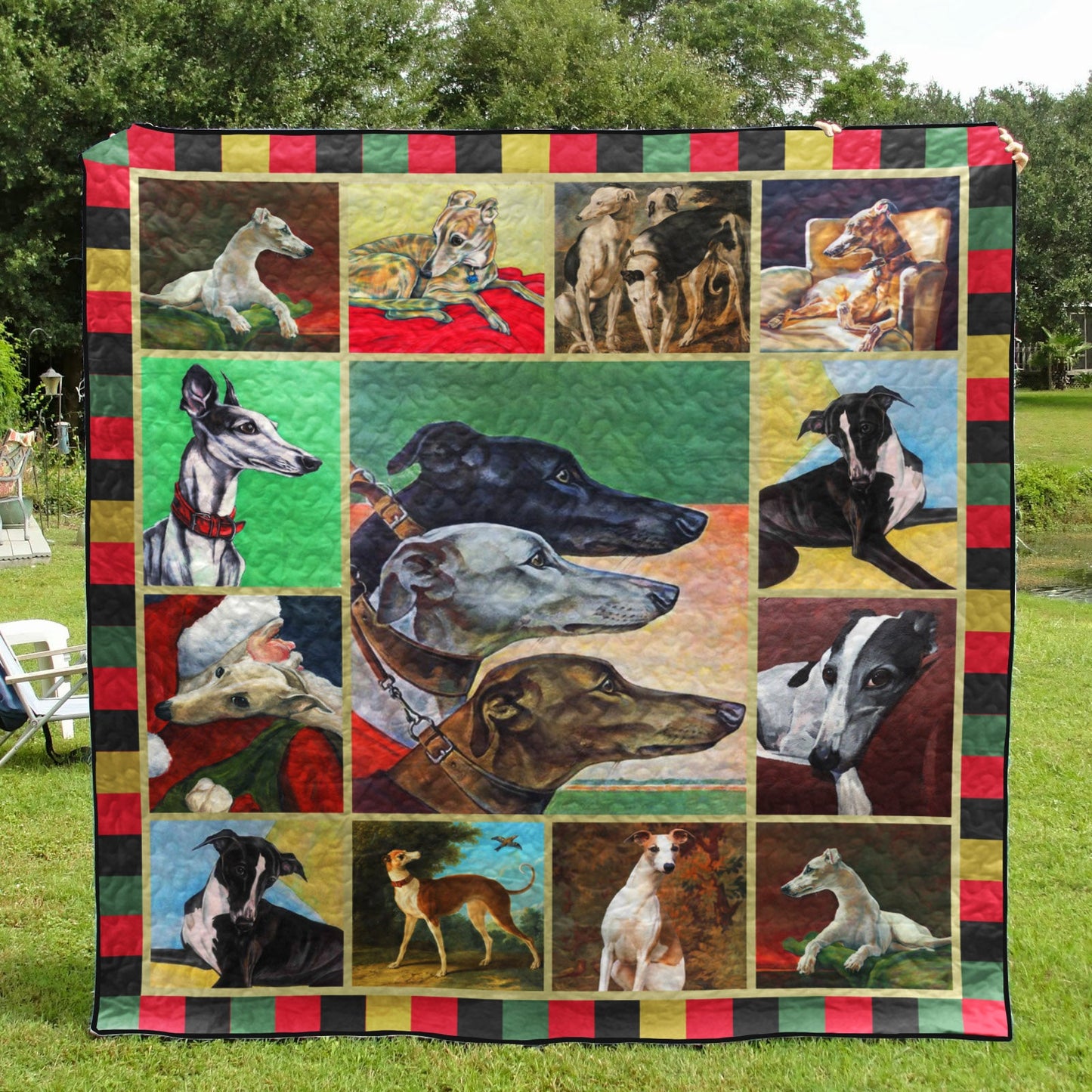 Greyhound YH3010309 Quilt Blanket