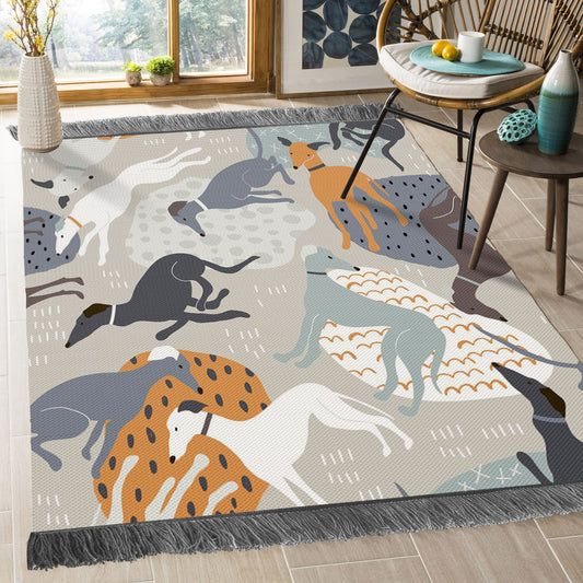 Greyhounds NT1909090O Decorative Floor-cloth