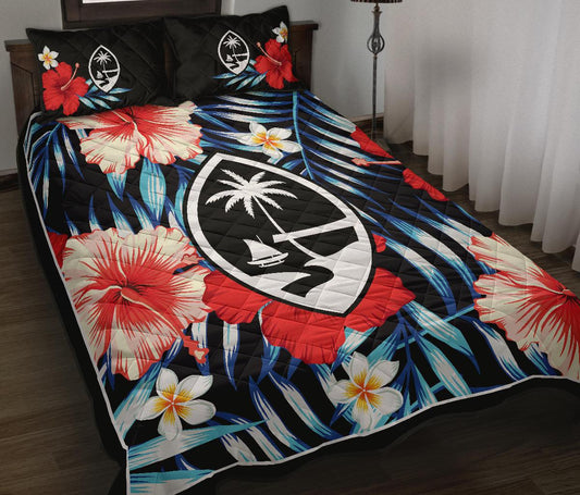 Guam Tropical Floral Quilt Bedding Set TM021002