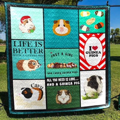 Guinea Pig CL14100243MDQ Quilt Blanket