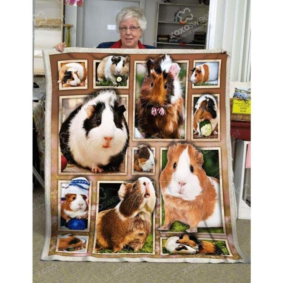 Guinea Pig CLA21100950F Sherpa Fleece Blanket