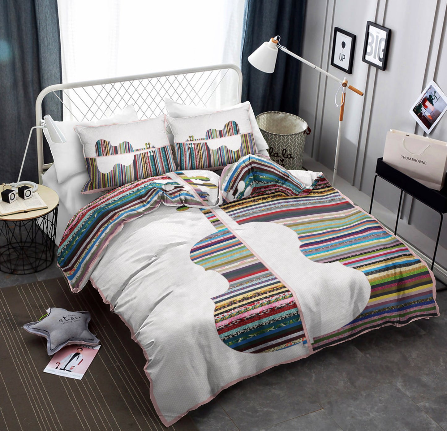 Guitar Fabric HM050826B Bedding Sets