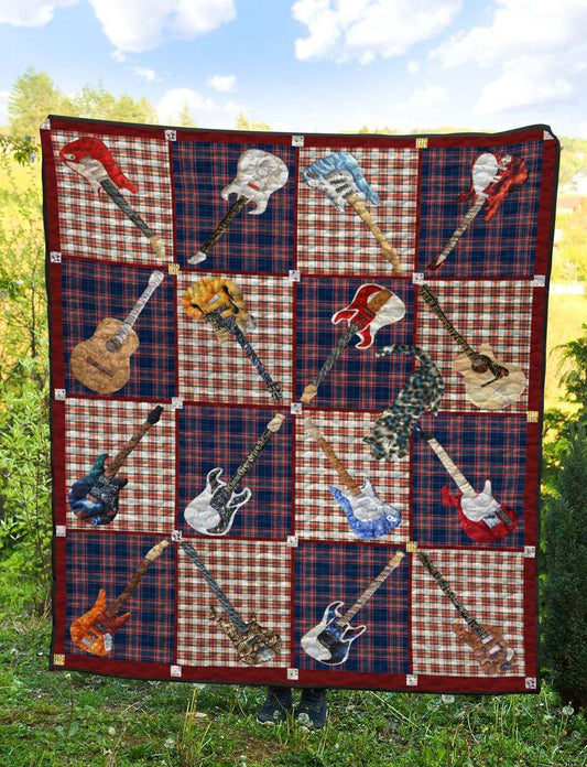 Guitar BI060701B TBG Quilt Blanket