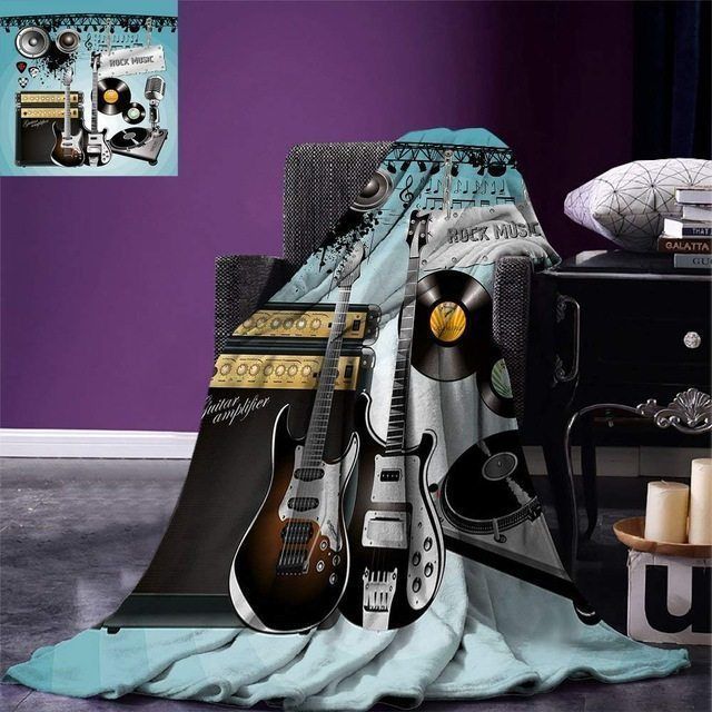 Guitar CLA140822 Sherpa Fleece Blanket