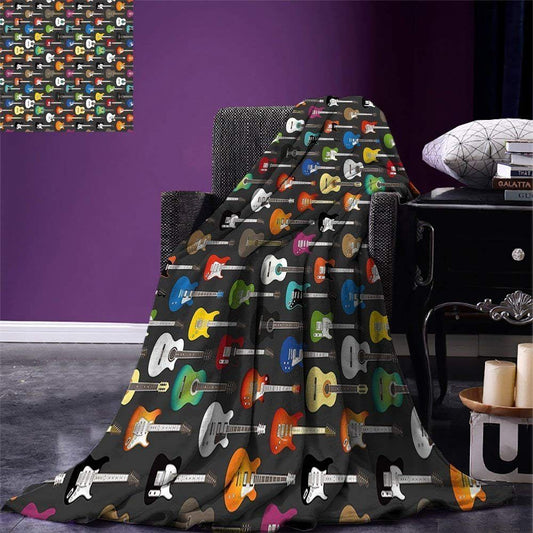 Guitar CLA140826 Sherpa Fleece Blanket