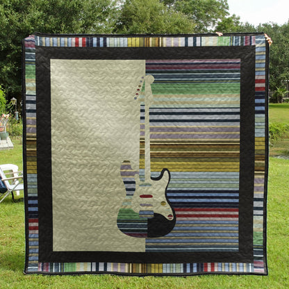 Guitar CLA2510288Q Quilt Blanket