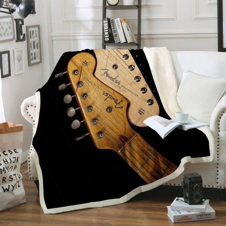 Guitar DD240841F Sherpa Fleece Blanket