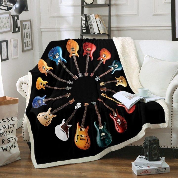 Guitar HM270848F Sherpa Fleece Blanket