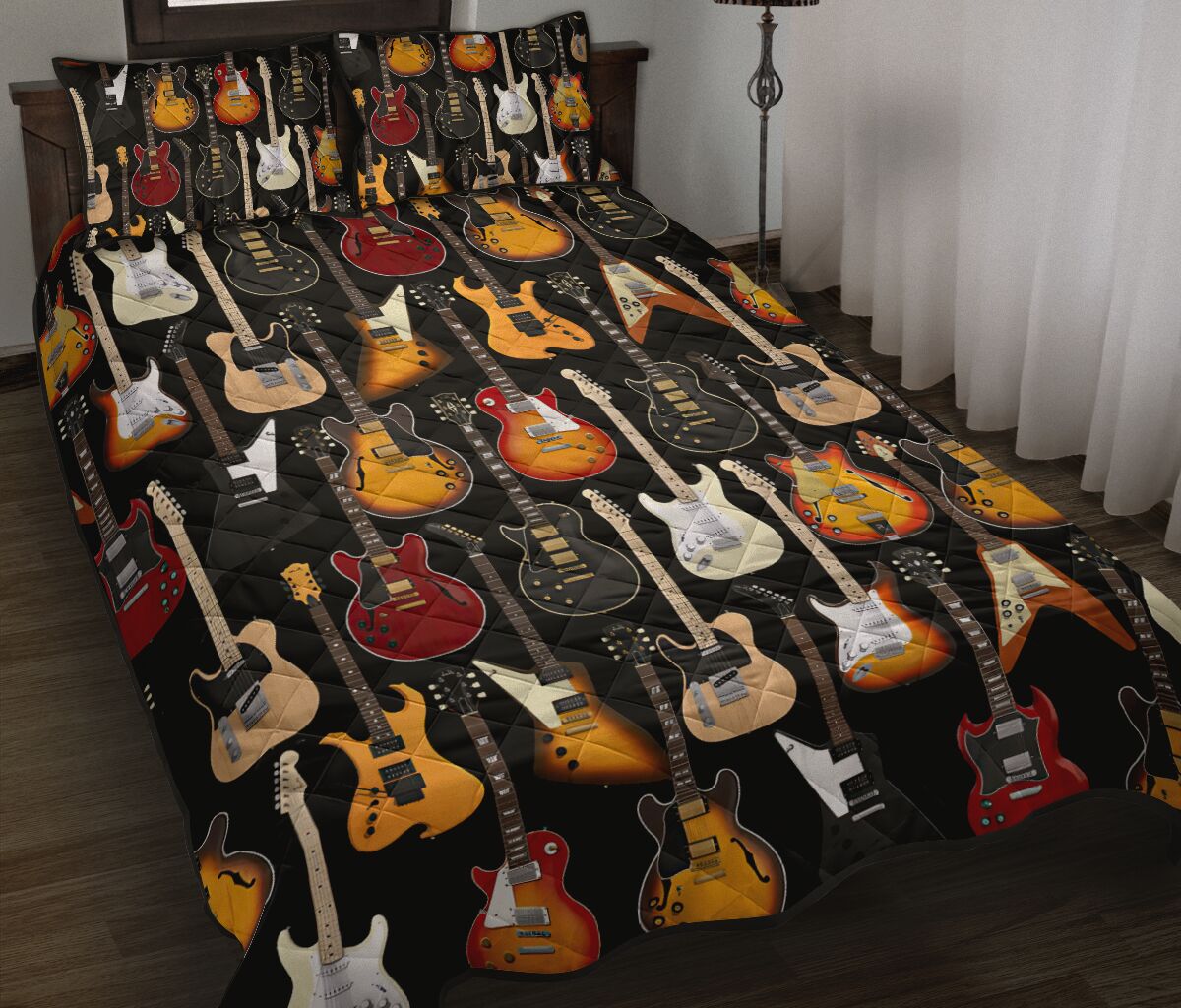 Guitar Quilt Bedding Set CLM090911