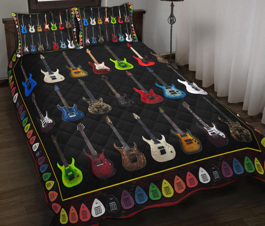 Guitar Quilt Bedding Set MT1009005