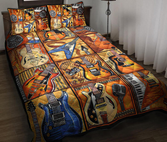 Guitar Quilt Bedding Set TL090911