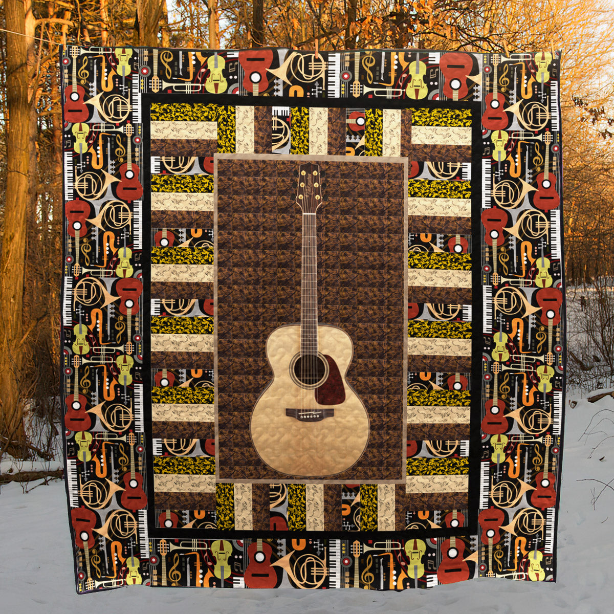 Guitar TD2709418 Quilt Blanket