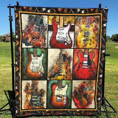 Guitar TG080702A TBG Quilt Blanket