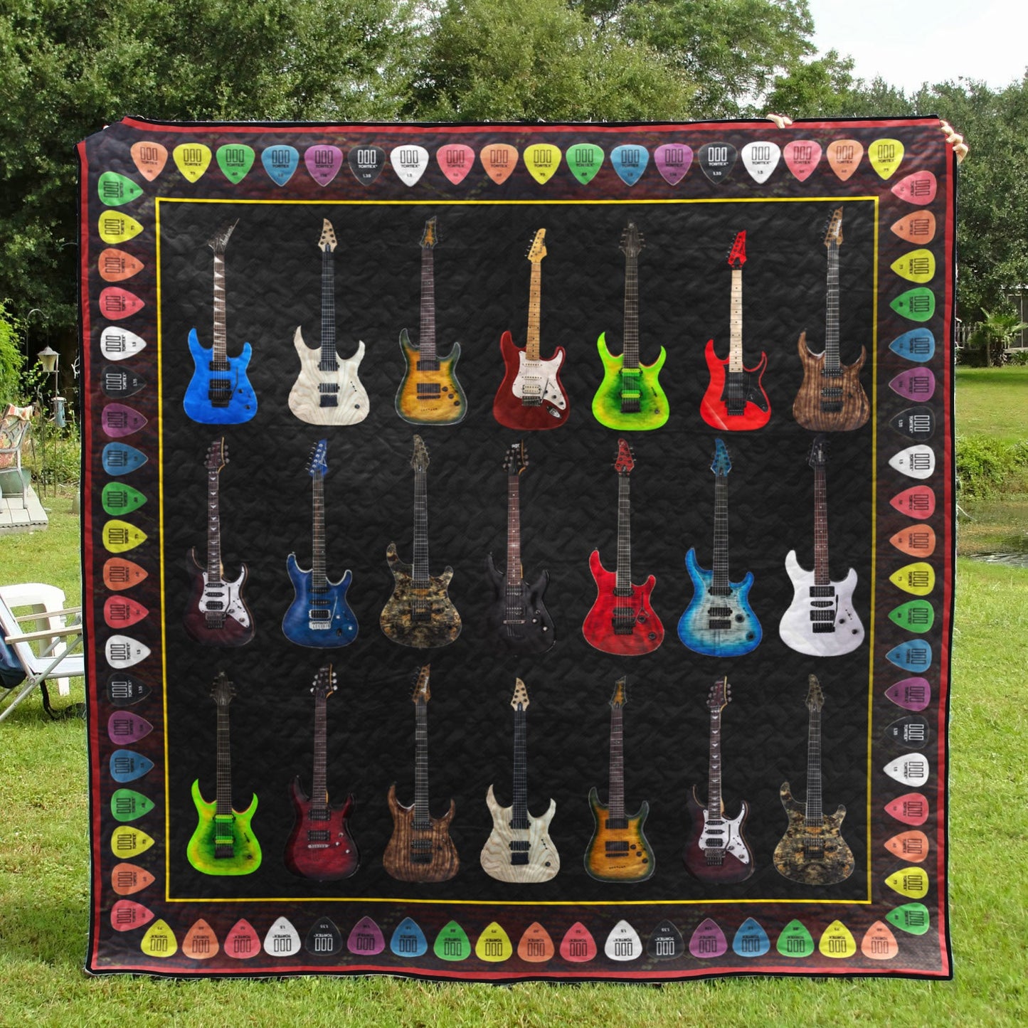 Guitar YH3010312 Quilt Blanket